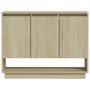 Sonoma oak plywood sideboard 97x31x75 cm by vidaXL, Sideboards - Ref: Foro24-809533, Price: 92,53 €, Discount: %