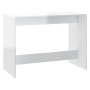 Juego de comedor 3 piezas madera contrachapada blanco brillante de vidaXL, muebles para cocinas y comedores - Ref: Foro24-809...