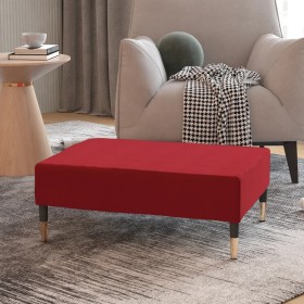 Red wine red velvet footstool 78x56x32 cm by vidaXL, Ottomans - Ref: Foro24-337703, Price: 86,99 €, Discount: %