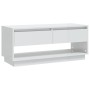 Glossy white plywood TV cabinet 102x41x44 cm by vidaXL, TV Furniture - Ref: Foro24-809491, Price: 52,39 €, Discount: %