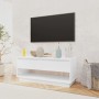 Glossy white plywood TV cabinet 102x41x44 cm by vidaXL, TV Furniture - Ref: Foro24-809491, Price: 52,39 €, Discount: %