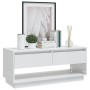 Glossy white plywood TV cabinet 102x41x44 cm by vidaXL, TV Furniture - Ref: Foro24-809491, Price: 52,39 €, Discount: %