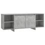 Concrete gray plywood TV cabinet 130x35x50 cm by vidaXL, TV Furniture - Ref: Foro24-809588, Price: 76,90 €, Discount: %