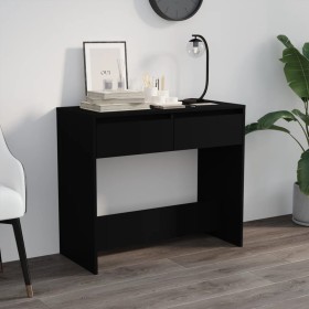 Black plywood console table 89x41x76.5 cm by vidaXL, Side tables - Ref: Foro24-809567, Price: 68,26 €, Discount: %