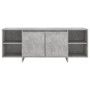 Concrete gray plywood TV cabinet 130x35x50 cm by vidaXL, TV Furniture - Ref: Foro24-809588, Price: 76,90 €, Discount: %