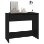 Mesa consola de madera contrachapada negro 89x41x76,5 cm de vidaXL, Mesas auxiliares - Ref: Foro24-809567, Precio: 68,26 €, D...