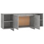 Concrete gray plywood TV cabinet 130x35x50 cm by vidaXL, TV Furniture - Ref: Foro24-809588, Price: 76,90 €, Discount: %