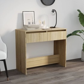 Sonoma oak plywood console table 89x41x76.5 cm by vidaXL, Side tables - Ref: Foro24-809569, Price: 56,71 €, Discount: %