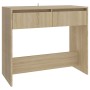 Mesa consola de madera contrachapada roble Sonoma 89x41x76,5 cm de vidaXL, Mesas auxiliares - Ref: Foro24-809569, Precio: 56,...