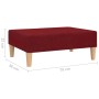 Red wine fabric footrest 78x56x32 cm by vidaXL, Ottomans - Ref: Foro24-337683, Price: 87,25 €, Discount: %