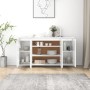 Aparador de madera contrachapada blanco brillante 135x41x75 cm de vidaXL, Aparadores - Ref: Foro24-809599, Precio: 174,99 €, ...