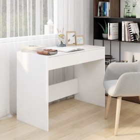 White plywood desk 101x50x76.5 cm by vidaXL, Desks - Ref: Foro24-809557, Price: 96,49 €, Discount: %