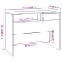 White plywood desk 101x50x76.5 cm by vidaXL, Desks - Ref: Foro24-809557, Price: 85,81 €, Discount: %