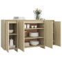 Sonoma oak plywood sideboard 135x41x75 cm by vidaXL, Sideboards - Ref: Foro24-809596, Price: 153,34 €, Discount: %