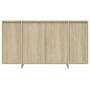 Sideboard aus Sonoma-Eichensperrholz, 135 x 41 x 75 cm von vidaXL, Sideboards - Ref: Foro24-809596, Preis: 153,34 €, Rabatt: %