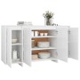 Aparador de madera contrachapada blanco 135x41x75 cm de vidaXL, Aparadores - Ref: Foro24-809593, Precio: 151,17 €, Descuento: %