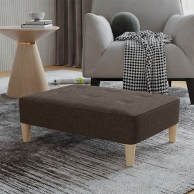 Dark brown fabric footstool 78x56x32 cm by vidaXL, Ottomans - Ref: Foro24-337720, Price: 90,99 €, Discount: %