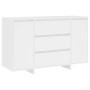 Aparador con 3 cajones madera contrachapada blanco 120x41x75 cm de vidaXL, Aparadores - Ref: Foro24-809611, Precio: 150,06 €,...