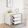 Aparador con 3 cajones madera contrachapada blanco 120x41x75 cm de vidaXL, Aparadores - Ref: Foro24-809611, Precio: 150,06 €,...