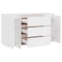 Aparador con 3 cajones madera contrachapada blanco 120x41x75 cm de vidaXL, Aparadores - Ref: Foro24-809611, Precio: 150,06 €,...