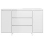 Sideboard with 3 drawers, white gloss plywood, 120x41x75 cm. by vidaXL, Sideboards - Ref: Foro24-809617, Price: 153,33 €, Dis...