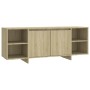 Sonoma oak plywood TV cabinet 130x35x50 cm by vidaXL, TV Furniture - Ref: Foro24-809587, Price: 82,50 €, Discount: %