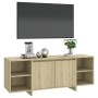 Sonoma oak plywood TV cabinet 130x35x50 cm by vidaXL, TV Furniture - Ref: Foro24-809587, Price: 82,50 €, Discount: %