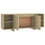 Sonoma oak plywood TV cabinet 130x35x50 cm by vidaXL, TV Furniture - Ref: Foro24-809587, Price: 82,50 €, Discount: %