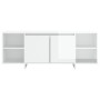 Glossy white plywood TV cabinet 130x35x50 cm by vidaXL, TV Furniture - Ref: Foro24-809590, Price: 76,68 €, Discount: %