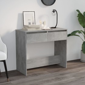 Console table made of gray concrete plywood 89x41x76.5 cm by vidaXL, Side tables - Ref: Foro24-809570, Price: 62,62 €, Discou...