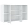 Glossy white plywood sideboard 120x30x75 cm by vidaXL, Sideboards - Ref: Foro24-809626, Price: 66,99 €, Discount: %