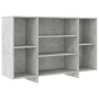 Aparador de madera contrachapada gris hormigón 120x30x75 cm de vidaXL, Aparadores - Ref: Foro24-809624, Precio: 86,24 €, Desc...