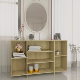 Aparador de madera contrachapada roble Sonoma 120x30x75 cm de vidaXL, Aparadores - Ref: Foro24-809623, Precio: 73,99 €, Descu...