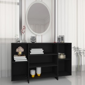 Black plywood sideboard 120x30x75 cm by vidaXL, Sideboards - Ref: Foro24-809621, Price: 78,99 €, Discount: %