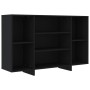 Black plywood sideboard 120x30x75 cm by vidaXL, Sideboards - Ref: Foro24-809621, Price: 78,29 €, Discount: %