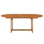 Mesa de jardín madera maciza de eucalipto 200x100x75 cm de vidaXL, Mesas de jardín - Ref: Foro24-316068, Precio: 222,63 €, De...