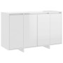 Anrichte aus Sperrholz weiß glänzend 120x41x75 cm von vidaXL, Sideboards - Ref: Foro24-809608, Preis: 141,42 €, Rabatt: %