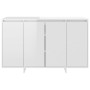 Aparador de madera contrachapada blanco brillante 120x41x75 cm de vidaXL, Aparadores - Ref: Foro24-809608, Precio: 141,99 €, ...