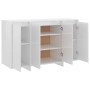 Aparador de madera contrachapada blanco brillante 120x41x75 cm de vidaXL, Aparadores - Ref: Foro24-809608, Precio: 141,99 €, ...