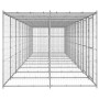 Galvanized steel outdoor kennel with roof 24.2 m² by vidaXL, Dog kennels and fences - Ref: Foro24-3082279, Price: 1,00 €, Dis...