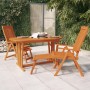 Folding garden chairs footrest 2 pcs eucalyptus wood by vidaXL, Garden chairs - Ref: Foro24-316070, Price: 219,52 €, Discount: %