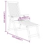 Folding garden chairs footrest 2 pcs eucalyptus wood by vidaXL, Garden chairs - Ref: Foro24-316070, Price: 218,99 €, Discount: %