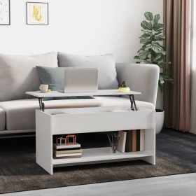 Glossy white plywood coffee table 102x50x52.5cm by vidaXL, Coffee table - Ref: Foro24-809653, Price: 81,09 €, Discount: %