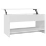 Mesa de centro madera contrachapada blanco brillo 102x50x52,5cm de vidaXL, Mesas de centro - Ref: Foro24-809653, Precio: 81,6...