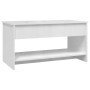 Glossy white plywood coffee table 102x50x52.5cm by vidaXL, Coffee table - Ref: Foro24-809653, Price: 81,09 €, Discount: %