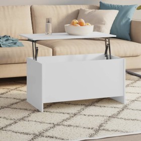 Mesa de centro madera contrachapada blanco 102x55,5x52,5 cm de vidaXL, Mesas de centro - Ref: Foro24-809665, Precio: 57,11 €,...