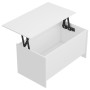 Mesa de centro madera contrachapada blanco 102x55,5x52,5 cm de vidaXL, Mesas de centro - Ref: Foro24-809665, Precio: 57,05 €,...