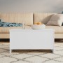 Mesa de centro madera contrachapada blanco 102x55,5x52,5 cm de vidaXL, Mesas de centro - Ref: Foro24-809665, Precio: 57,05 €,...