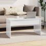 Couchtisch aus glänzend weißem Sperrholz, 102 x 50,5 x 52,5 cm von vidaXL, Couchtisch - Ref: Foro24-809635, Preis: 72,99 €, R...