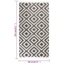 Black and light beige flat woven outdoor rug 80x150 cm by vidaXL, Outdoor protectors - Ref: Foro24-317070, Price: 29,83 €, Di...